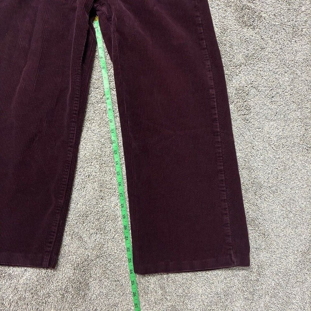 a.n.a A New Approach Women’s Size 6 Burgundy Corduroy Wide Leg Pants Cotton - Picture 6 of 8